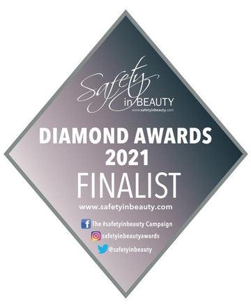 Safety in beauty diamond awards 2021 finalist badge
