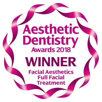 aesthetic dentistry awards 2018 winner badge